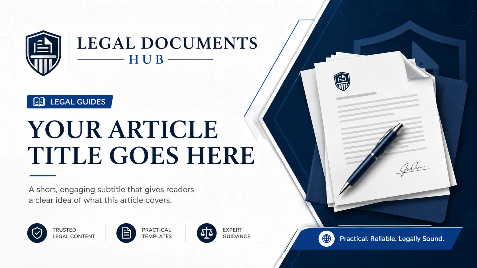 Legal Documents Hub glossary and template guide