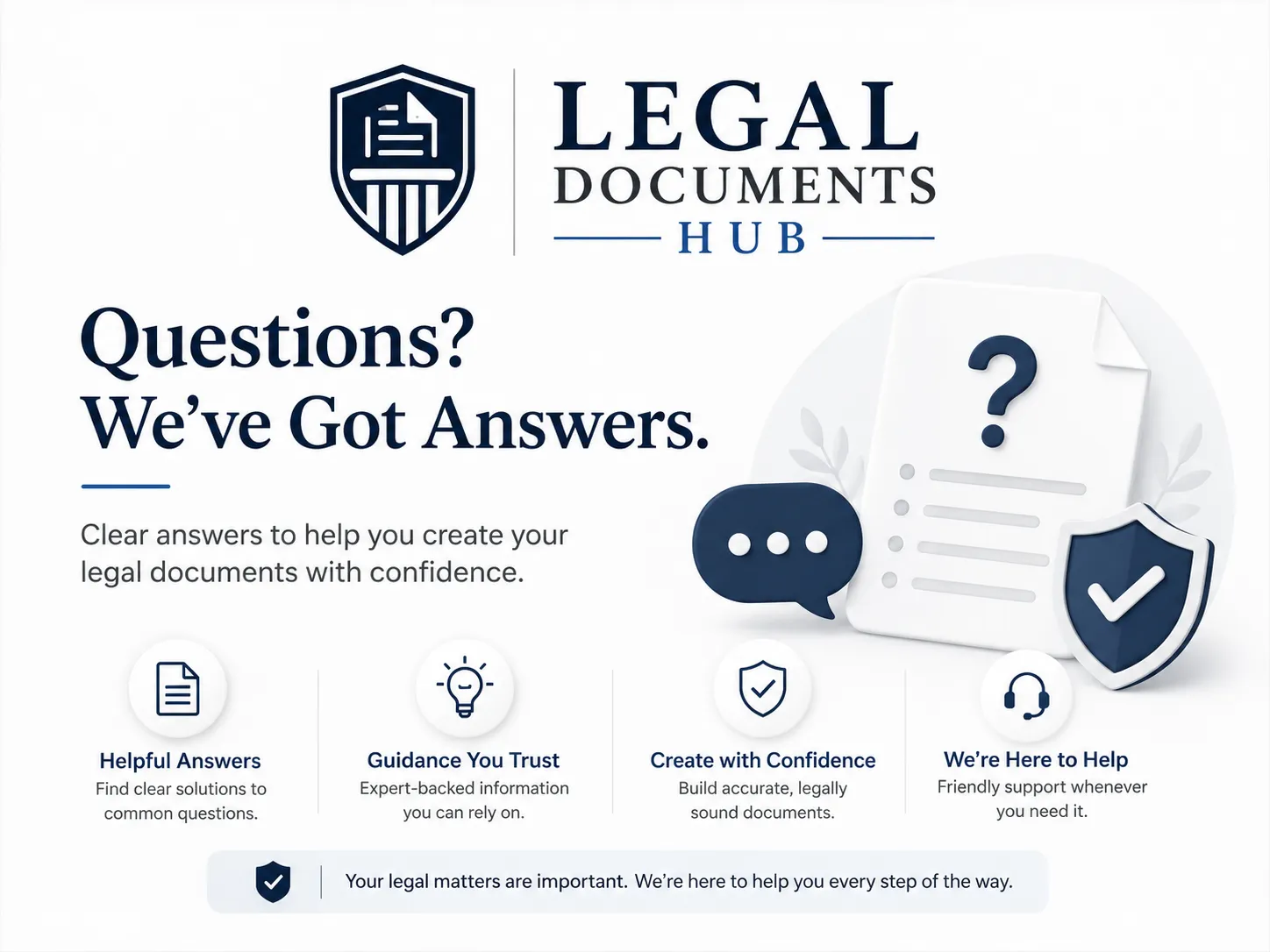 Legal Documents Hub FAQ and support