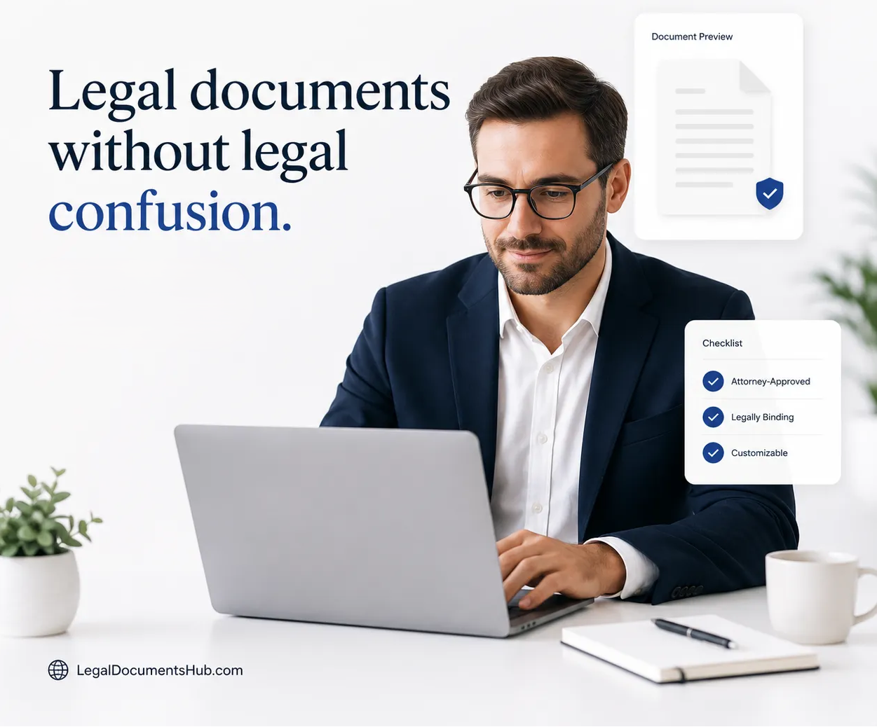 Legal document templates for landlords, freelancers, startups, and families